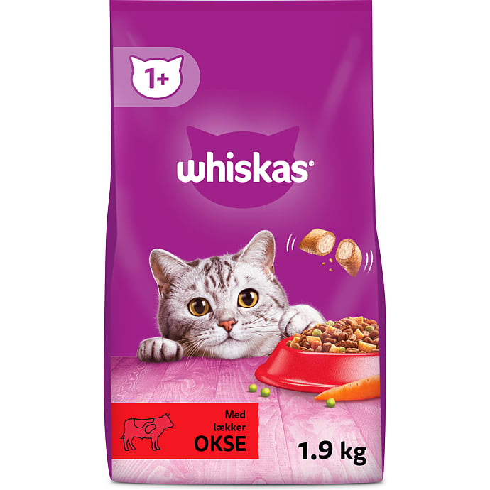 Whiskas Tørfoder med Okse