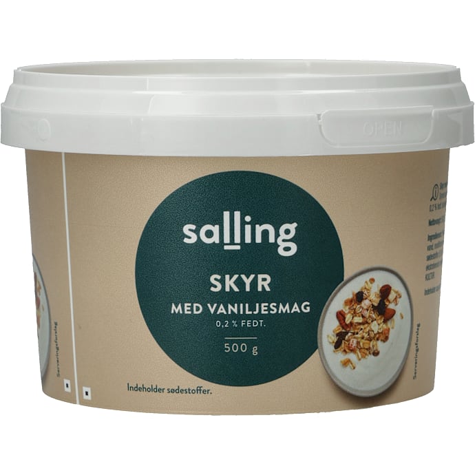 Salling Skyr med vanilje 0,2% fedt