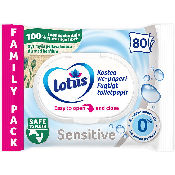 Fugtigt toiletpapir sensitiv