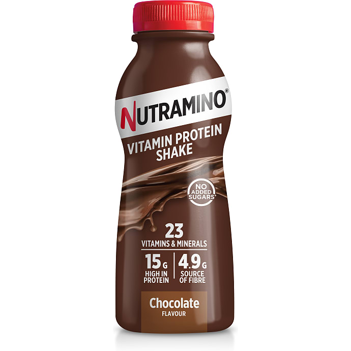 Proteinshake m, chokoladesmag og vitaminer