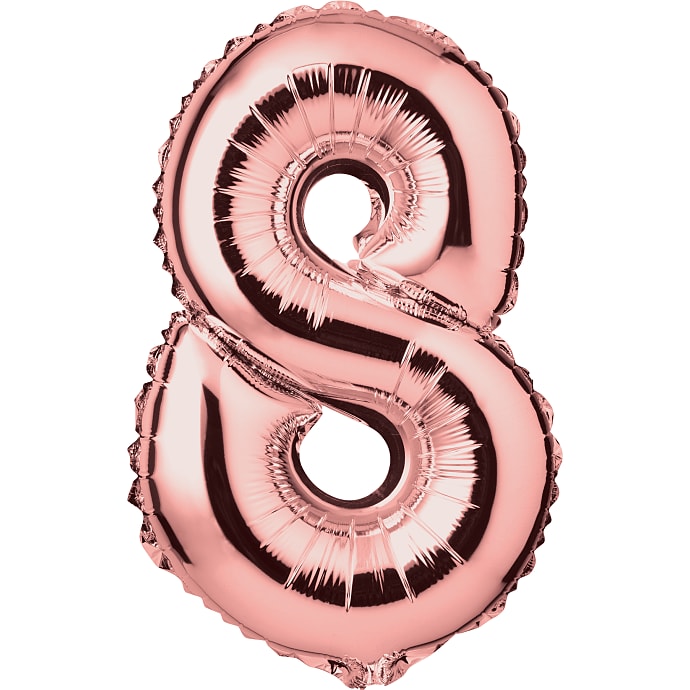Salling Tal Folieballon Nr. 8 Rosegold