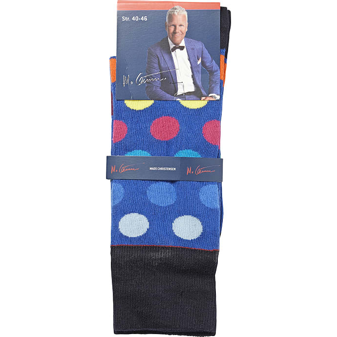 Mads Christensen herre strømper str. 40/46 - prikket