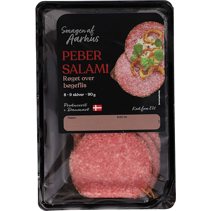 Smagen af Aarhus Pebersalami i Skiver