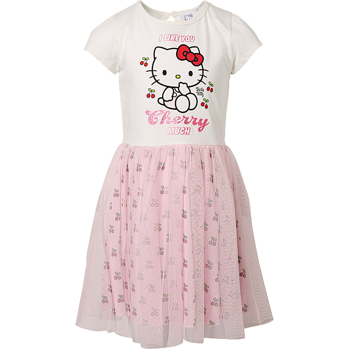 Hello Kitty kjole str. 110/116 - beige/lyserød