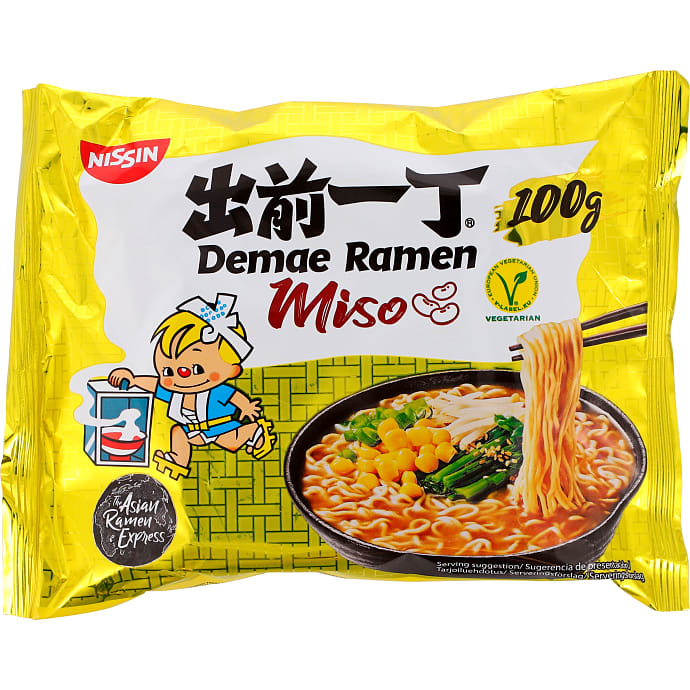 Nissin Instant Nudler m. Grøntsager