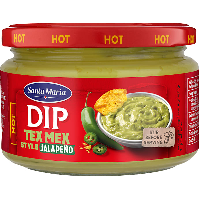 Guacamoledip m. jalapeños stærk – produktbillede