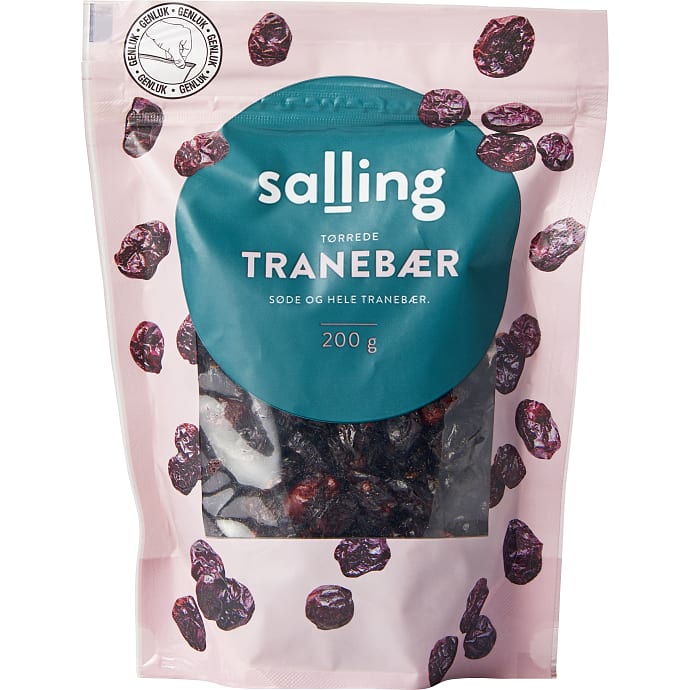 Tørrede tranebær – produktbillede