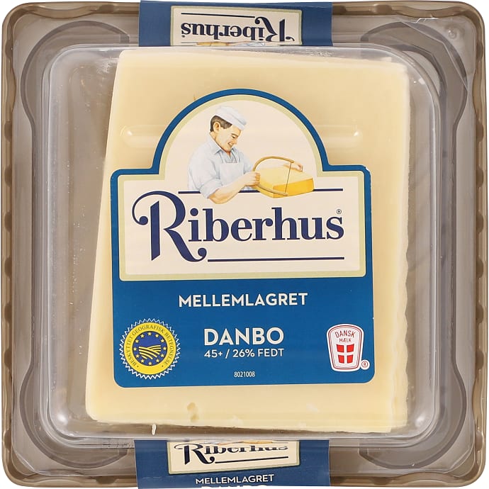Danbo ost i skiver mellemlagret 45+