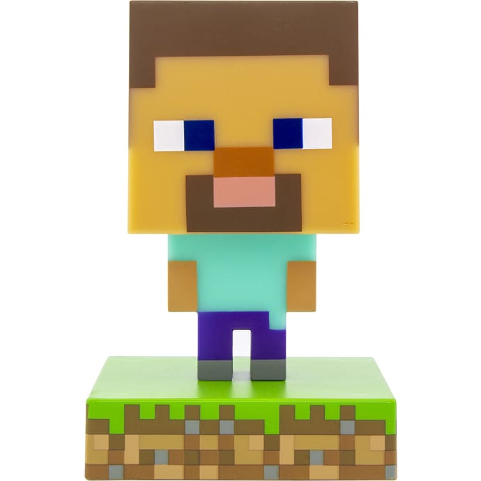 Minecraft Steve lampe - multifarvet