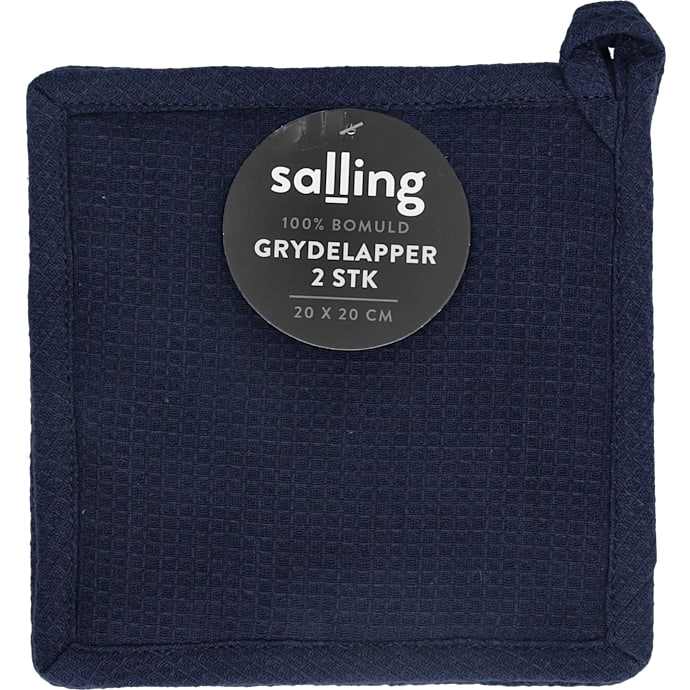 Salling 2-pak grydelapper 20x20 cm - navy