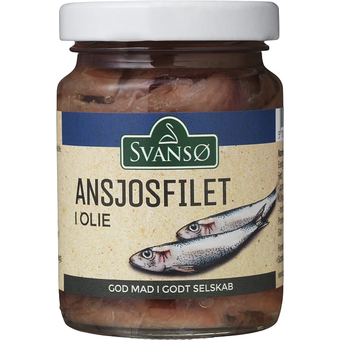 Svansø Ansjosfileter i Olie 90 g