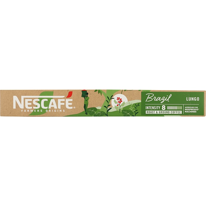 Nescafé Farmers Origins Brazil Lungo kaffekapsler 10 stk