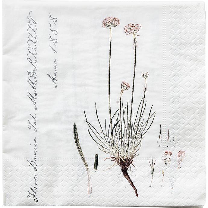 Flora Danica Mønstrede Servietter 33x33 cm