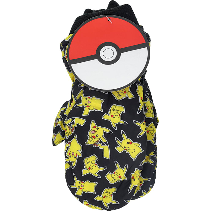 Pokemon børne handsker str. 3-5 år - sort