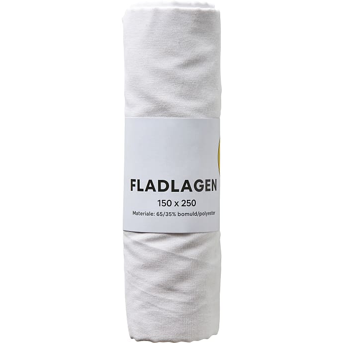 BASIS fladlagen 150x250 cm - hvid