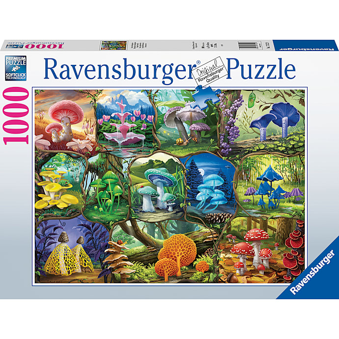 Beautiful Mushrooms puslespil - 1000 brikker – produktbillede