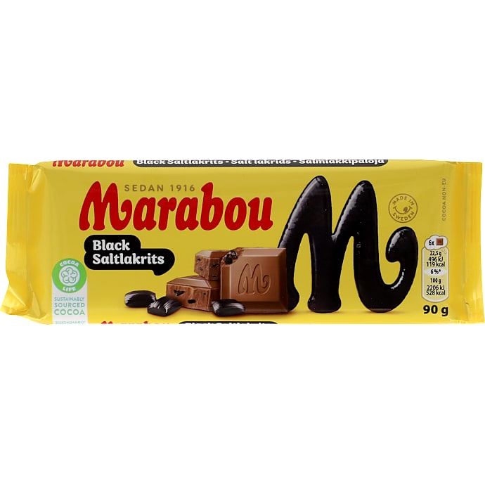 Mælkechokolade m. saltlakrids