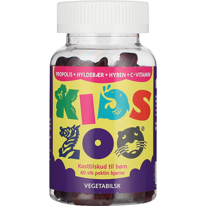 Kids Zoo Propolis m. C-vitamin Hyldebær og Hyben
