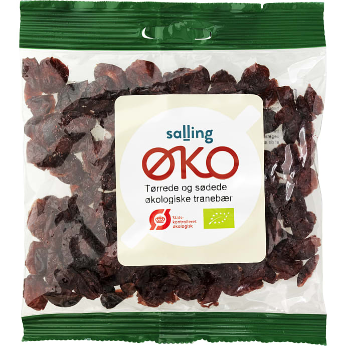 Tørrede tranebær øko – produktbillede