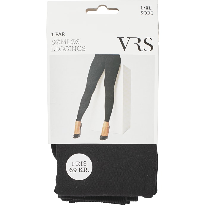 VRS dame seamless leggings str. S/M - sort