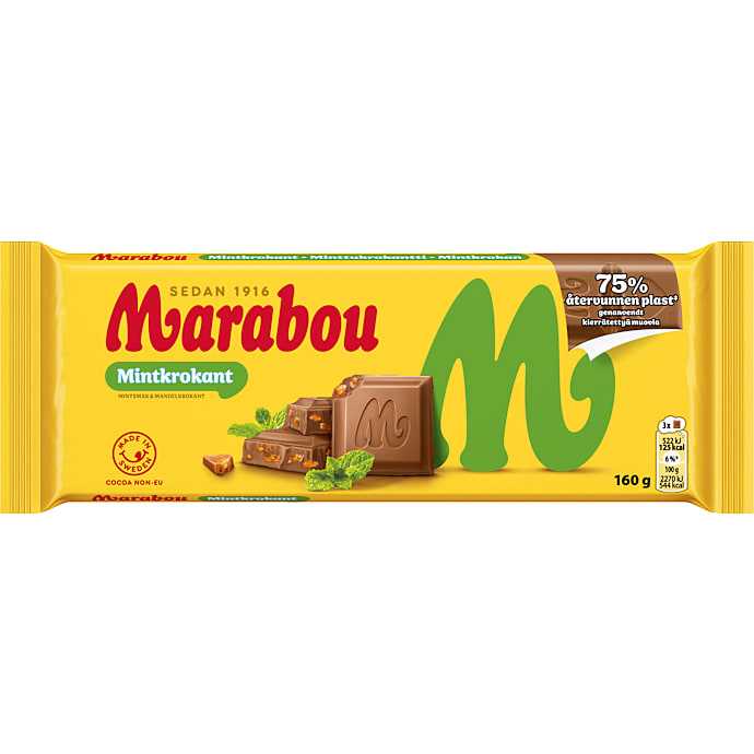 Mintkrokant mælkechokolade