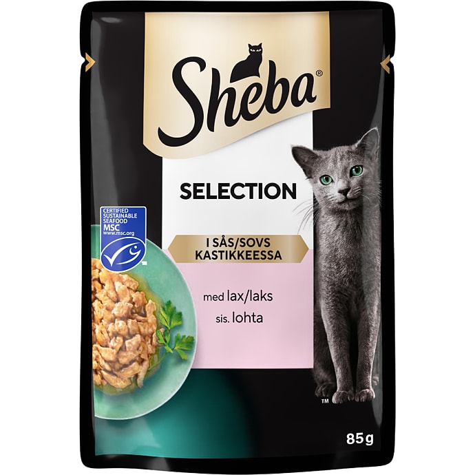 Sheba Vådfoder i Sovs med Laks