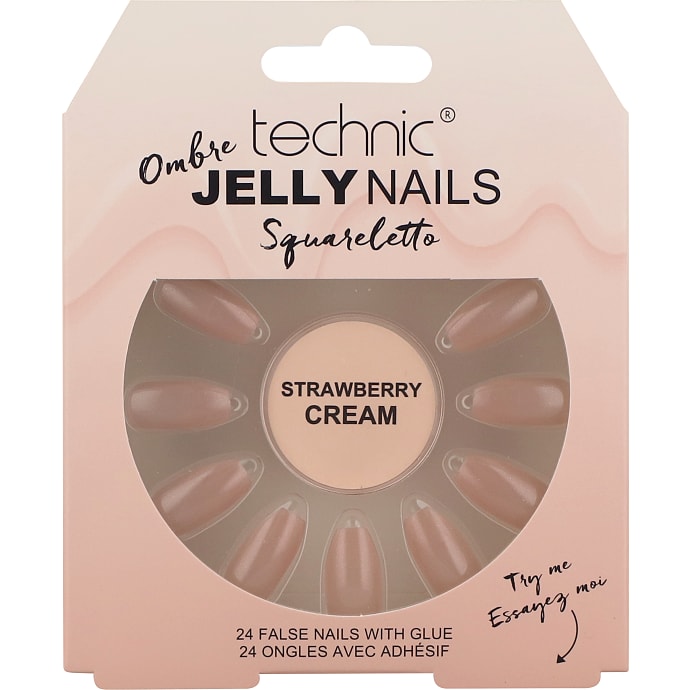 Kunstige negle Strawberry Cream