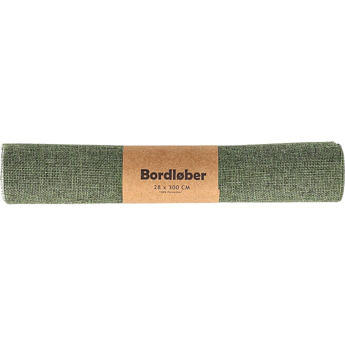 Bordløber 28 cm x 3 m grøn
