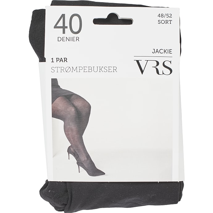 VRS strømpebukser microfiber str. 48/52 - sort