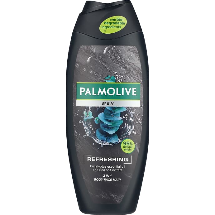 Palmolive 3-i-1 shower gel eukalyptusolie havsalt