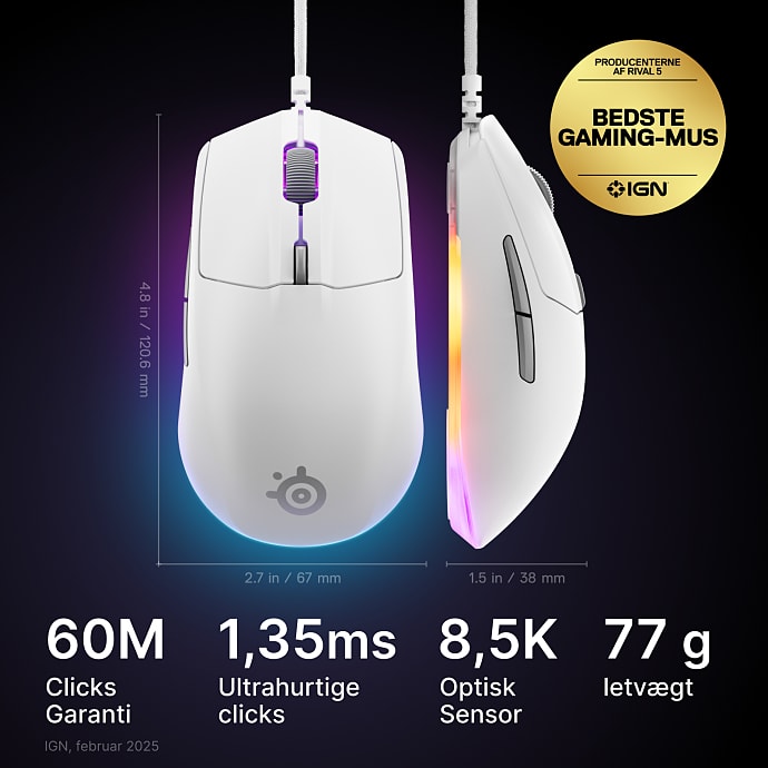 SteelSeries Rival 3 mus