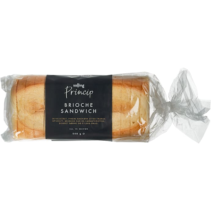 Brioche sandwich skiveskåret