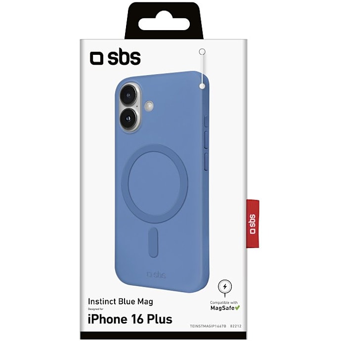 SBS iPhone 16 Plus cover blå