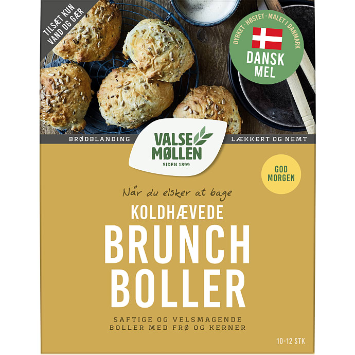 Koldhævede brunchboller