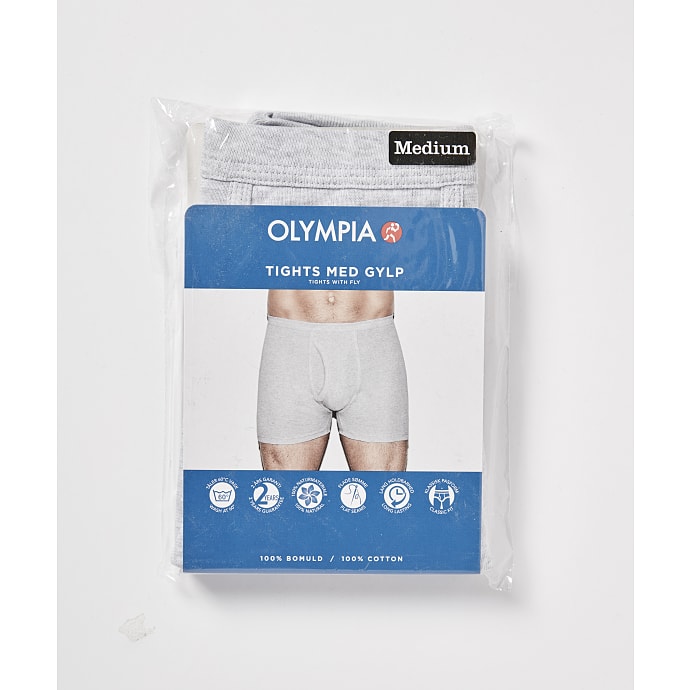 Olympia herre tights str. XL - grå