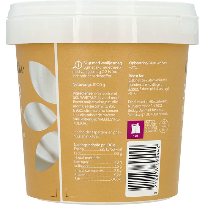 Egelykke skyr med vaniljesmag 0,2%