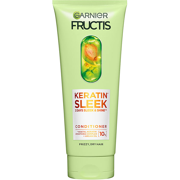 Keratin Sleek balsam m. keratin og arganolie kruset og tørt hår