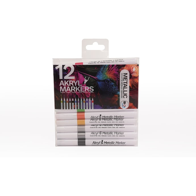 Danpen Akrylmarker Metallicfarver