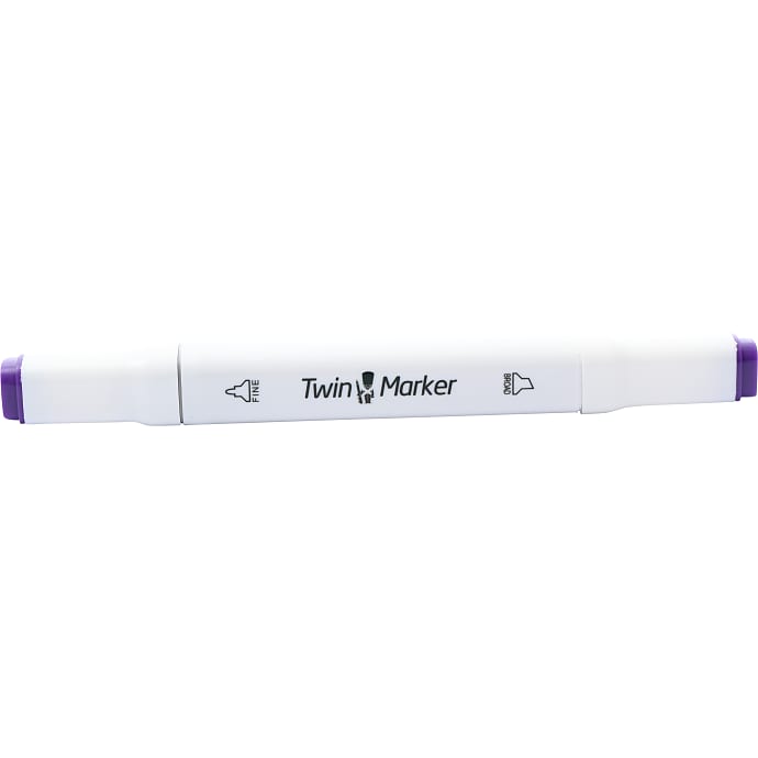 Danpen twin marker mørk violet farve 81