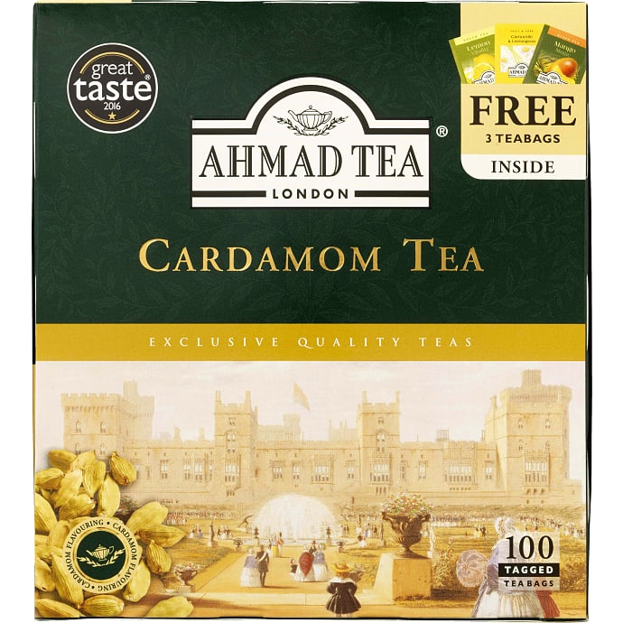 Ahmad Tea Sort Te med Kardemomme