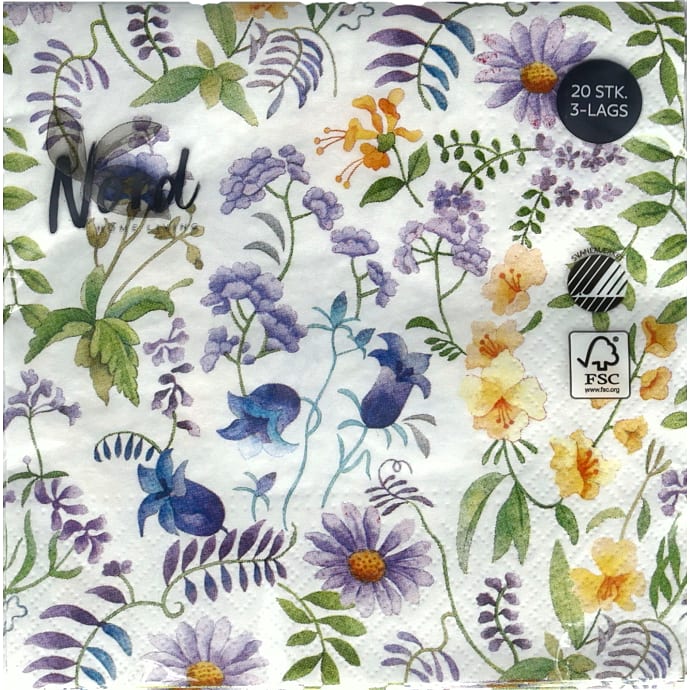 Servietter 33x33 cm m. motiv