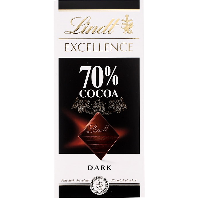 Mørk chokolade 70% kakao