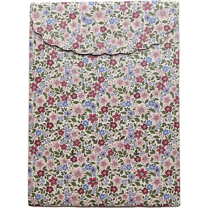 Gavepose med Velcro 19x26 cm Blomster