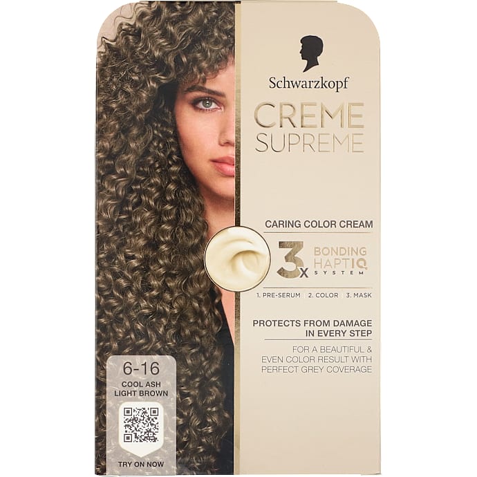 Schwarzkopf Permanent hårfarve 6-16 Cool Pearly Brown