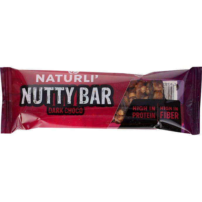 Nøddebar m. mørk chokolade