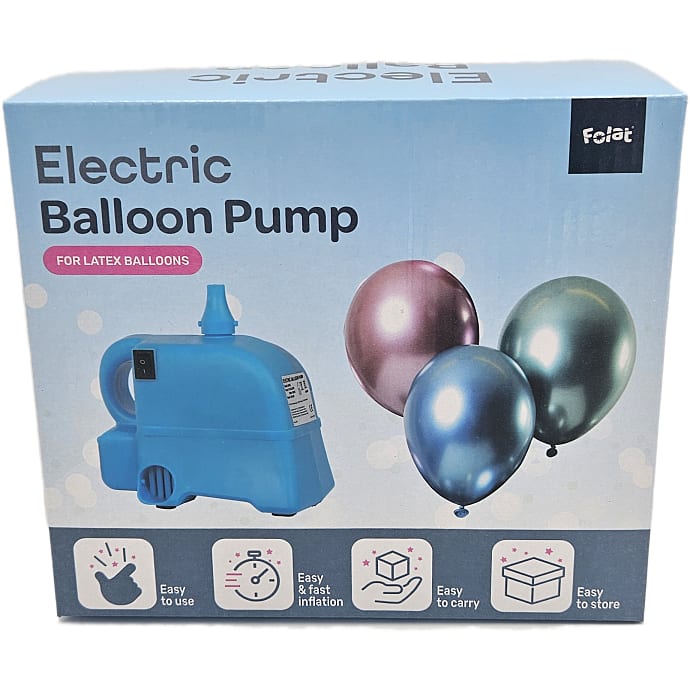 Elektronisk ballonpumpe blå