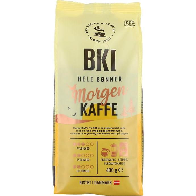 Morgenkaffe hele bønner