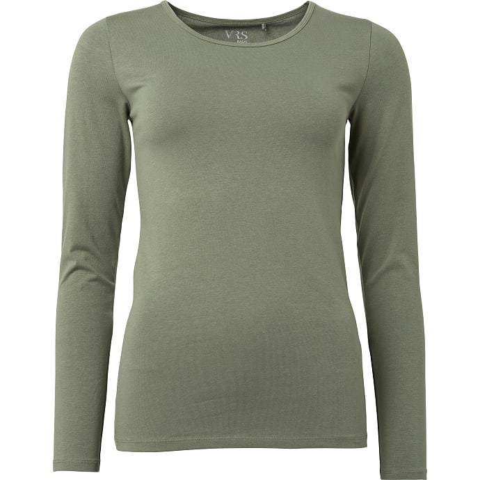VRS dame T-shirt str. XL - oliven