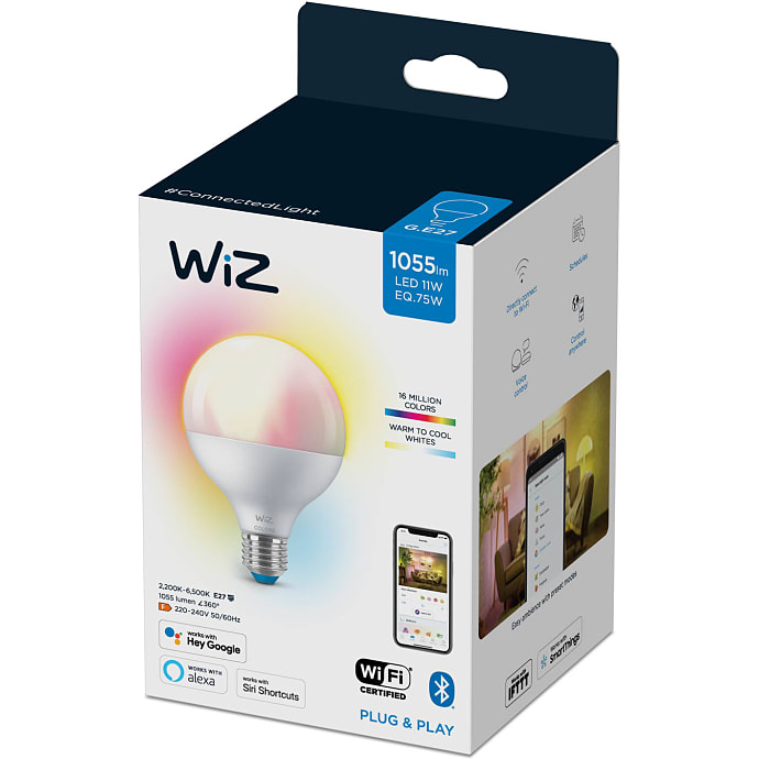 WiZ Smart pære 11W - multifarvet lys