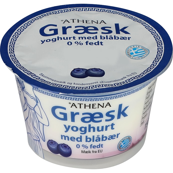 Athena Græsk yoghurt blåbær 0%